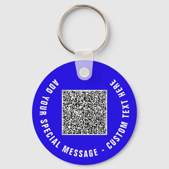 Personalisierter QR-Code und Schlüsselanhänger für (Vorderseite)