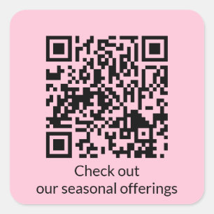 Personalisierter QR-Code-URL-Generator Quadratischer Aufkleber