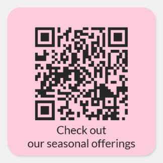 Personalisierter QR-Code-URL-Generator Quadratischer Aufkleber
