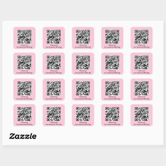 Personalisierter QR-Code-URL-Generator Quadratischer Aufkleber