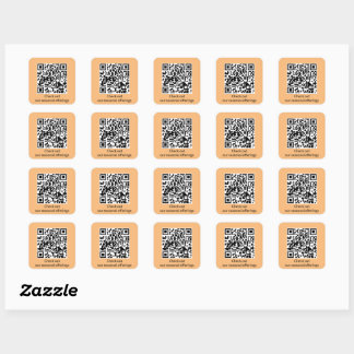 Personalisierter QR-Code-URL-Generator Quadratischer Aufkleber