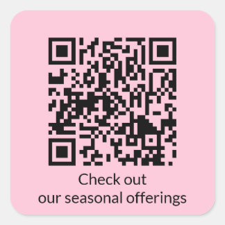 Personalisierter QR-Code URL generieren Quadratischer Aufkleber