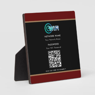 Personalisierter QR-Code Wifi-Netzwerkkennwort sch Fotoplatte