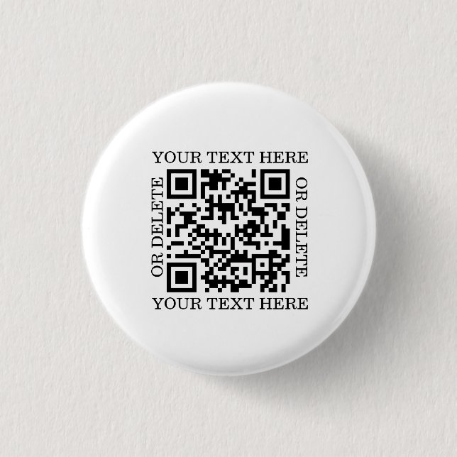 Personalisierter QR-Code zum Scannen Button (Vorderseite)