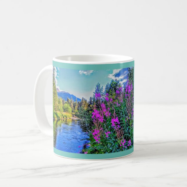 Personalisierter Quartz-Bach Kaffeetasse (Vorderseite Links)