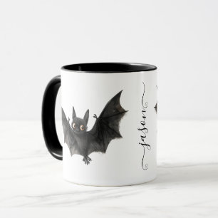 Personalisierter Quirky Halloween-Bat Tasse