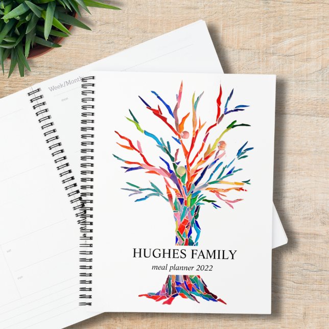 Personalisierter Rainbow Family Tree Meal Planner  Planer (Von Creator hochgeladen)