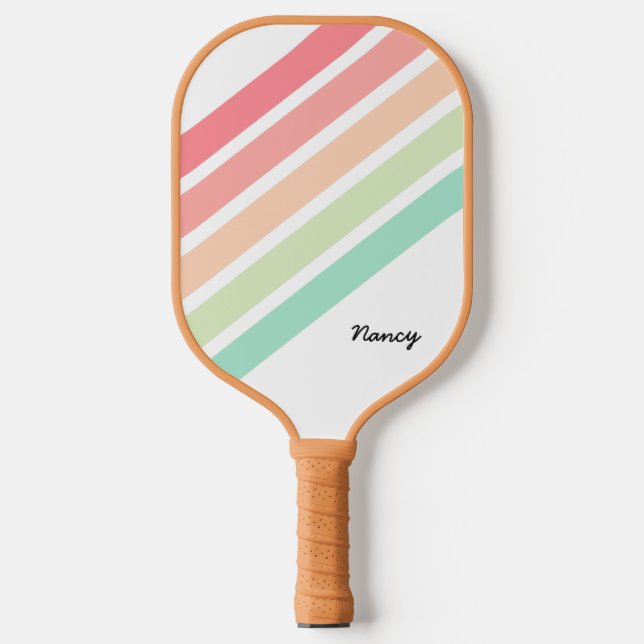 Personalisierter Rainbow-Name Custom Pickleball Pa Pickleball Schläger (Vorderseite)