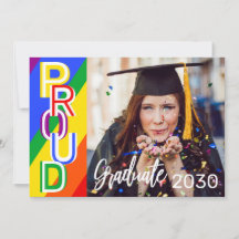 Personalisierter Rainbow Pride Foto Abschluss