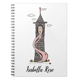 Personalisierter Rapunzel Princess Light Skin Tone Notizblock