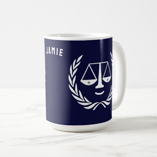 Personalisierter Rechtsanwalt Kaffeetasse (VorderseiteRechts)