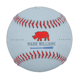 Personalisierter Red Rhino Player Baseball