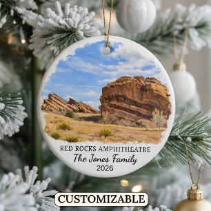 Personalisierter Red Rocks Park und Amphitheater Keramik Ornament