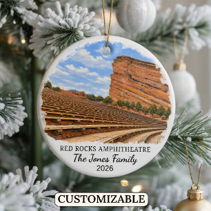 Personalisierter Red Rocks Park und Amphitheater Keramik Ornament