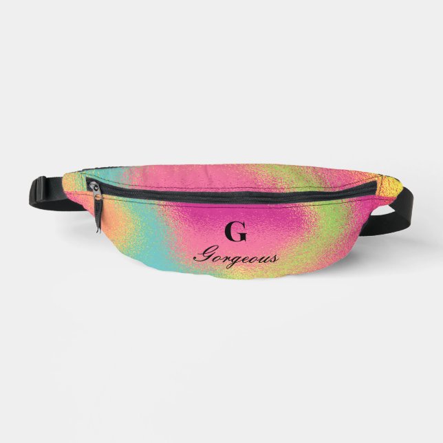 Personalisierter Regenbogen Bauchtasche (Vorderseite)