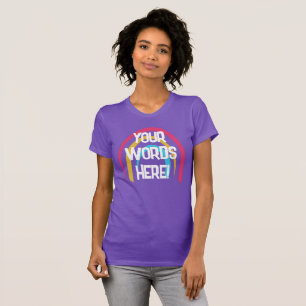 Personalisierter Regenbogen für Frauen T-Shirt