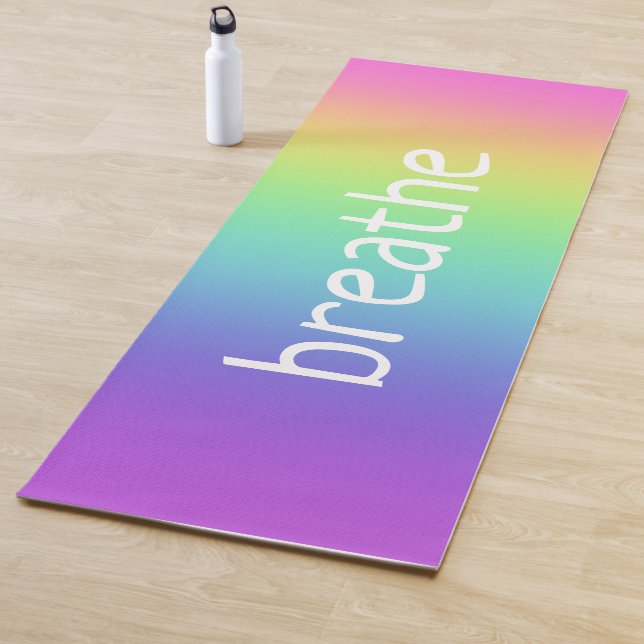Personalisierter Regenbogen Gradient Yoga Mat Yogamatte (Beispiel)