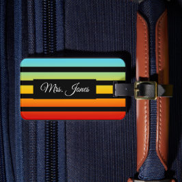 Personalisierter Regenbogen-Marker Gepäckanhänger