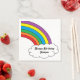 "Personalisierter Regenbogen-" Papierservietten (Beispiel)