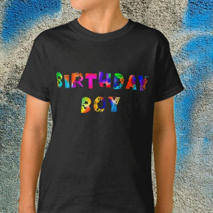 Personalisierter Regenbogen Schlag Geburtstagskind T-Shirt