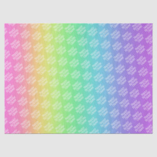 Personalisierter Regenbogen Seidenpapier