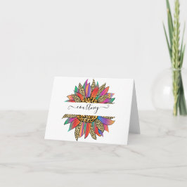 Personalisierter Regenbogen- und Leoparddruck