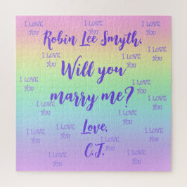 Personalisierter Regenbogen Vorschlag Jigsaw Puzzl Puzzle