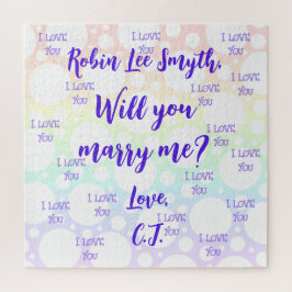 Personalisierter Regenbogen Vorschlag Jigsaw Puzzl Puzzle