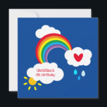 Personalisierter Regenbogen, Wolken, Regen und Son<br><div class="desc">Ein wunderschönes,  helles Wettermotiv inklusive Regenbogen,  weiße,  flauschige Wolken,  Regen und Sonnenschein. Das perfekte Muster,  um Ihnen ein Lächeln ins Gesicht zu bringen.</div>