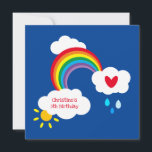 Personalisierter Regenbogen, Wolken, Regen und Son<br><div class="desc">Ein wunderschönes,  helles Wettermotiv inklusive Regenbogen,  weiße,  flauschige Wolken,  Regen und Sonnenschein. Das perfekte Muster,  um Ihnen ein Lächeln ins Gesicht zu bringen.</div>
