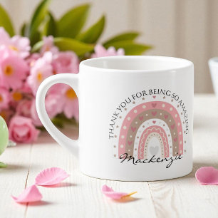 Personalisierter Regenbogen-Zusatz Espressotasse