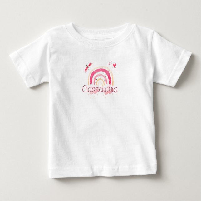 Personalisierter Regenbogenbaby-T - Shirt (Vorderseite)