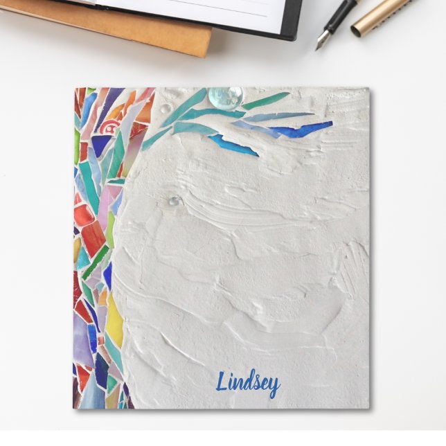 Personalisierter Regenbogenfarbenbaum Notizblock (Von Creator hochgeladen)