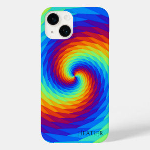 Personalisierter Regenbogenwirbel Case-Mate iPhone Hülle