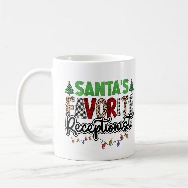 Personalisierter Rekrutierer des Weihnachtsmanns Kaffeetasse (Links)