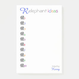 Personalisierter "RElephant" kreativer Post-it Klebezettel