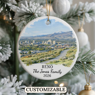 Personalisierter Reno-Schmuck, Maßgeschneiderter B Keramik Ornament