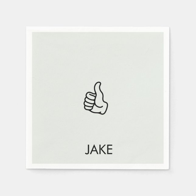 Personalisierter Rentensatz treibt Cocktail Serviette (Vorderseite)