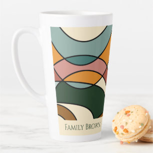Personalisierter Retro-Abstrakter Kaffeestil Milchtasse