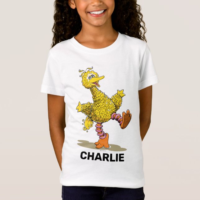 Personalisierter Retro Art Big Bird T-Shirt (Vorderseite)