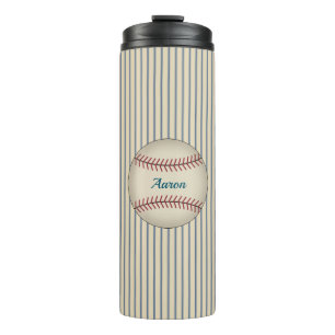 Personalisierter Retro-Baseball-Thermaltumor Thermosbecher