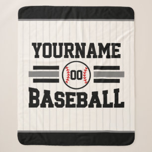 Personalisierter Retro-Baseballspieler NAME Team Sherpadecke