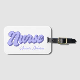 Personalisierter Retro-Kartensteckbeutel für Krank Gepäckanhänger