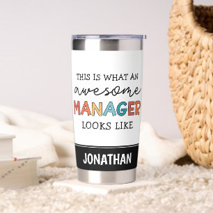 Personalisierter Retro-Phantastischer Manager Funn Thermobecher