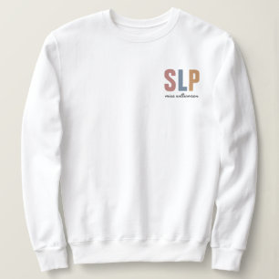 Personalisierter Retro SLP-Sprecher Sweatshirt