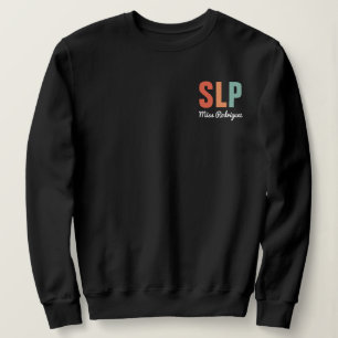 Personalisierter Retro SLP-Sprecher Sweatshirt