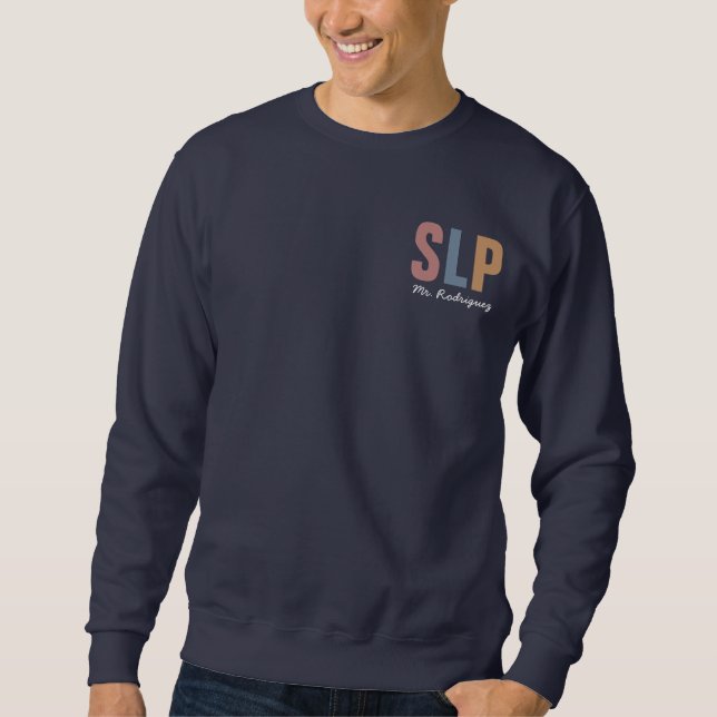Personalisierter Retro SLP-Sprecher Sweatshirt (Vorderseite)