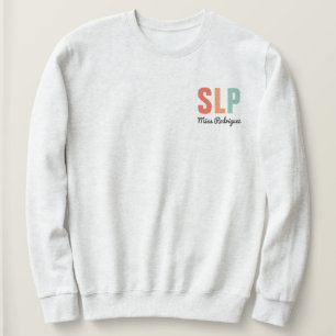 Personalisierter Retro SLP-Sprecher Sweatshirt