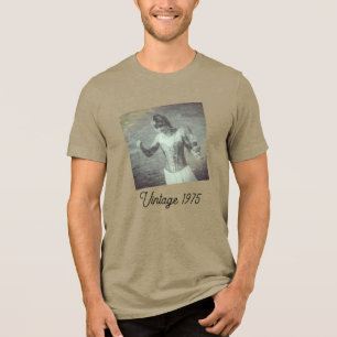 Personalisierter Retro-Stil mit individuellem Jahr Tri-Blend Shirt