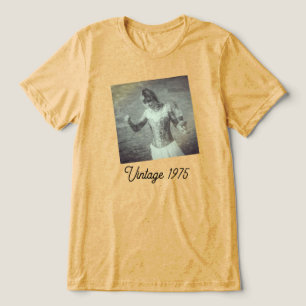 Personalisierter Retro-Stil mit individuellem Jahr Tri-Blend Shirt